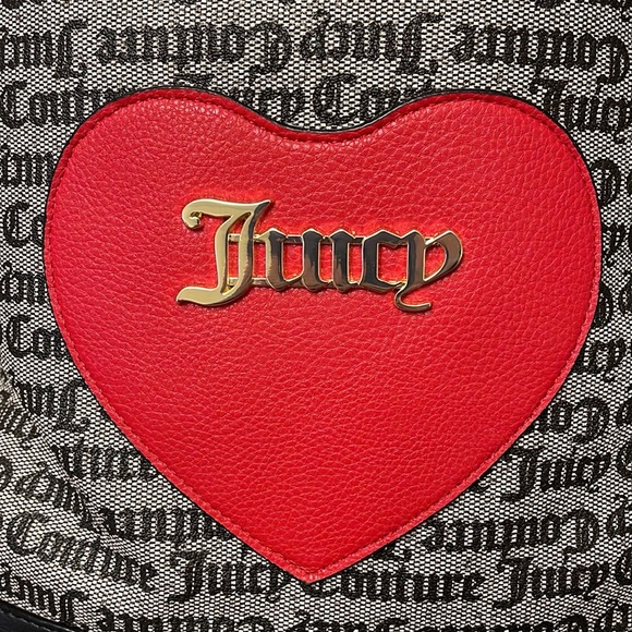 Juicy Couture Goth Black Heart Backpack Purse - Picture 9 of 11
